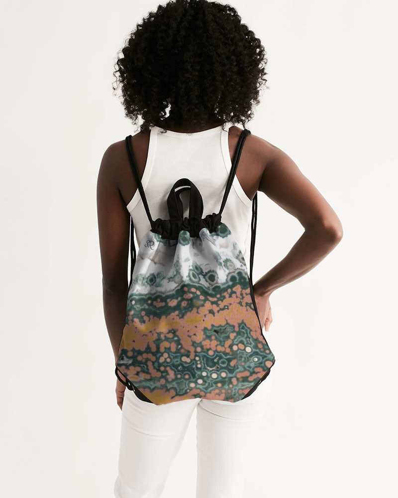 Ocean Jasper Canvas Drawstring Bag