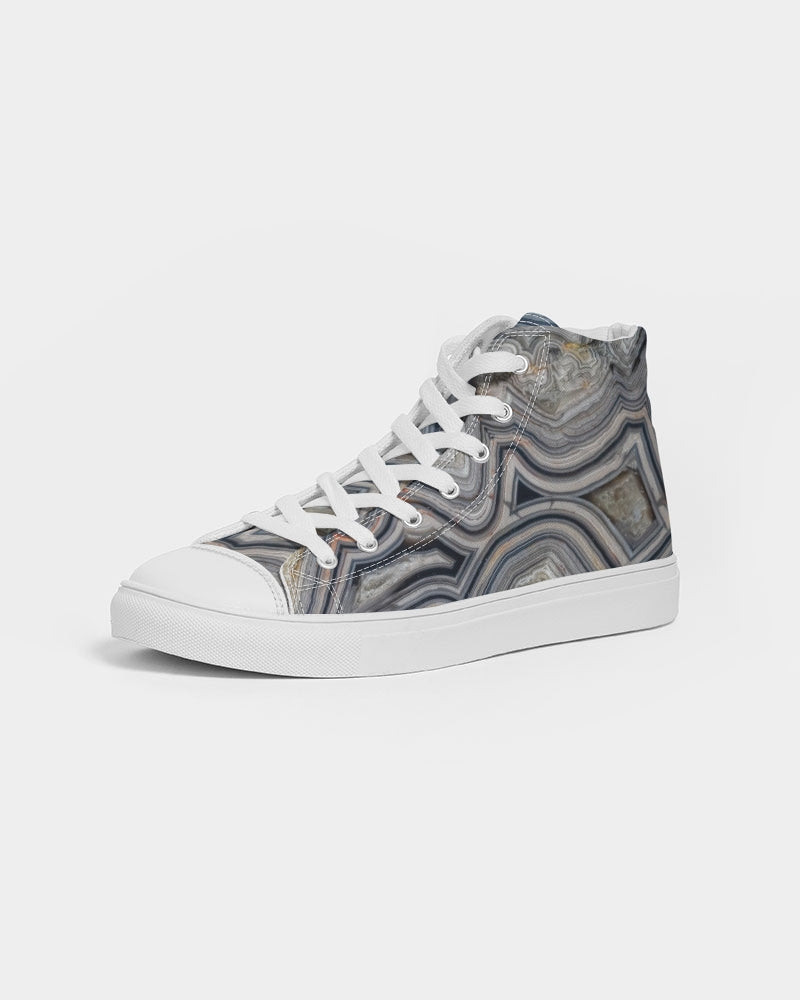 Crazy Lace Agate Optimism Women's Hightop Canvas Shoe