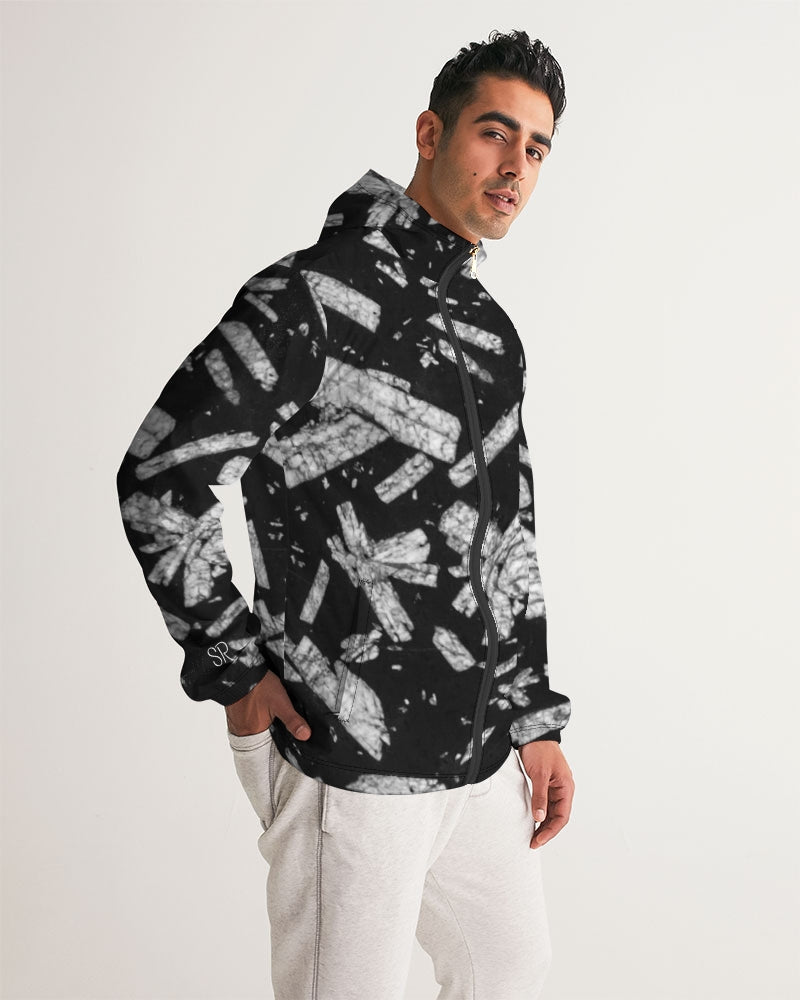 Chinese Writing Stone Life Force Men's Windbreaker