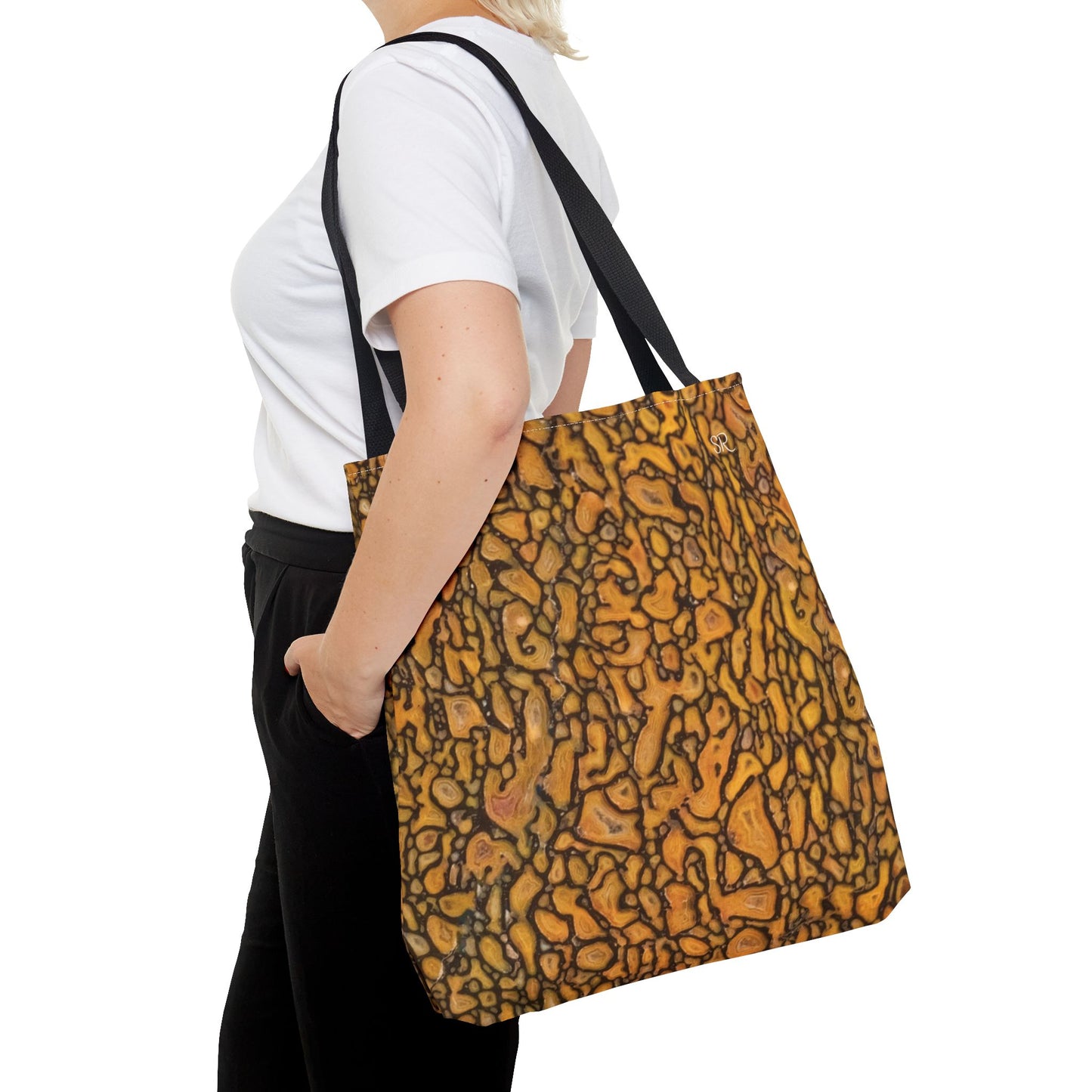 Agatized Fantasy Yellow Gembone Tote