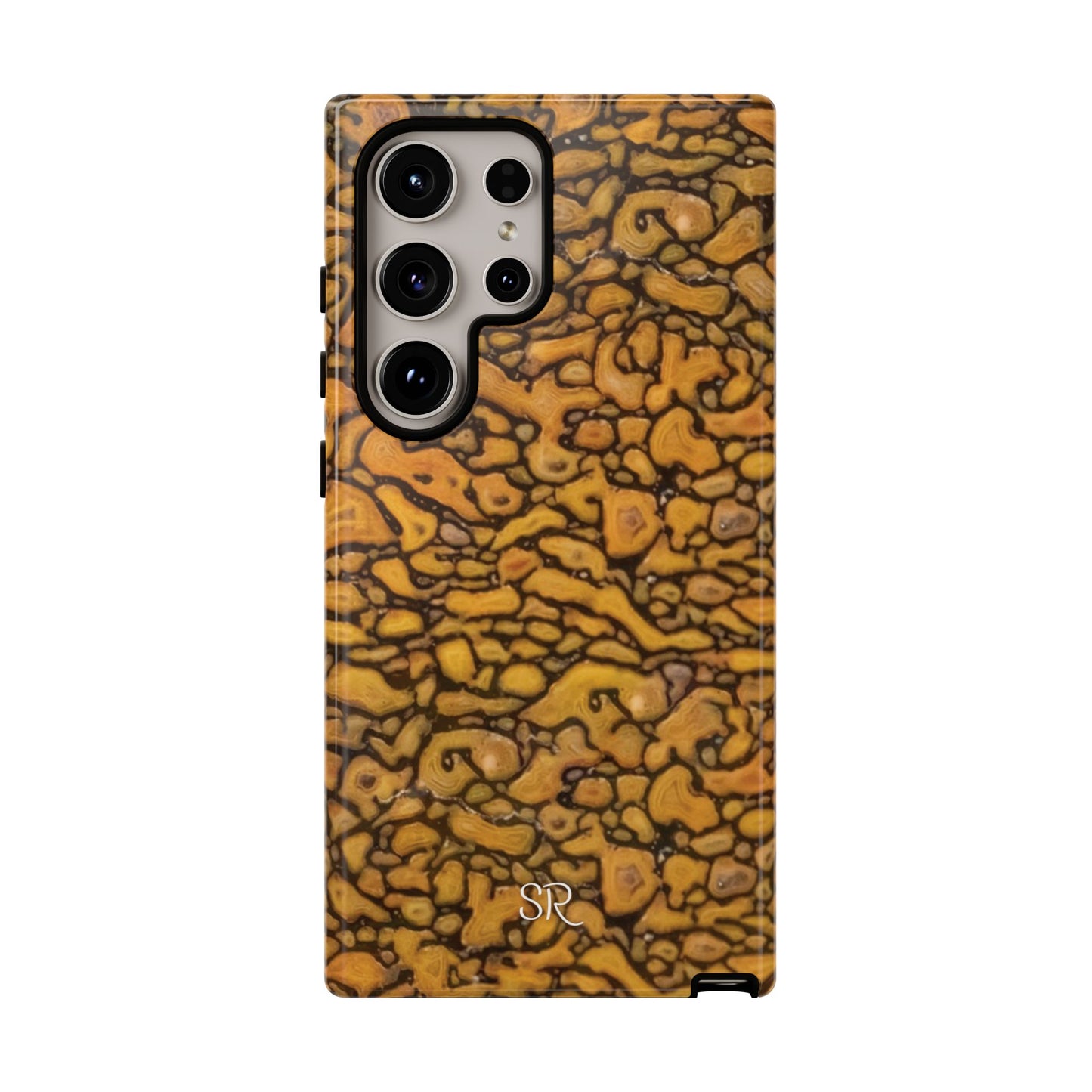 Agatized Fantasy Yellow Gembone Tough Cases