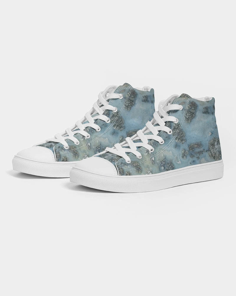 Marcasite Plume with Quartz Women's Hightop Canvas Shoe