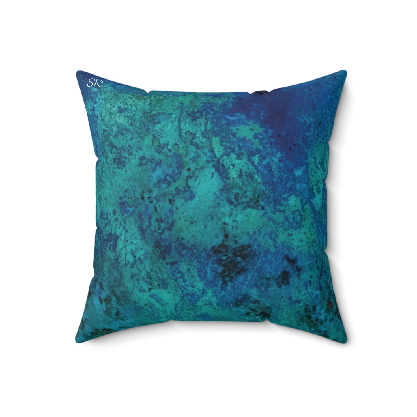 Shattuckite Spectacular Faux Suede Square Pillow