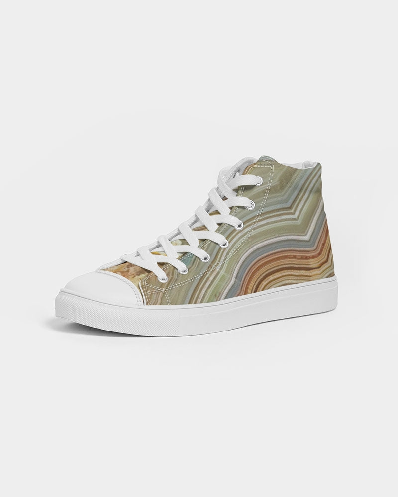 Crazy Lace Agate Joyfulness Women's Hightop Canvas Shoes