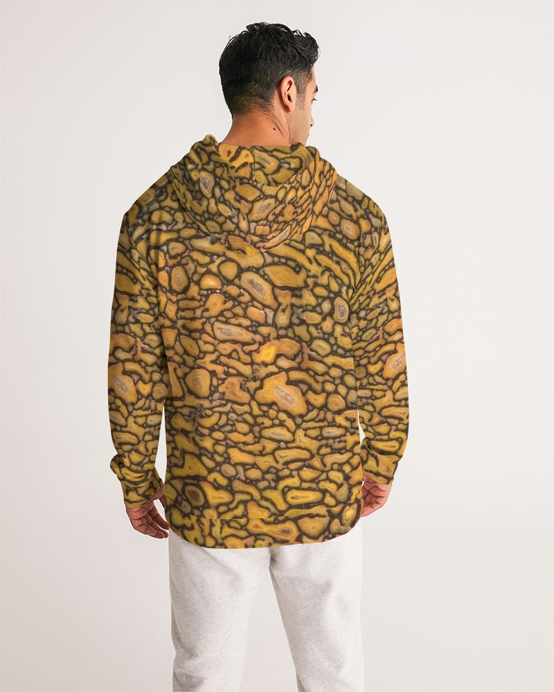 Agatized Fantasy Yellow Gembone Men's Hoodie