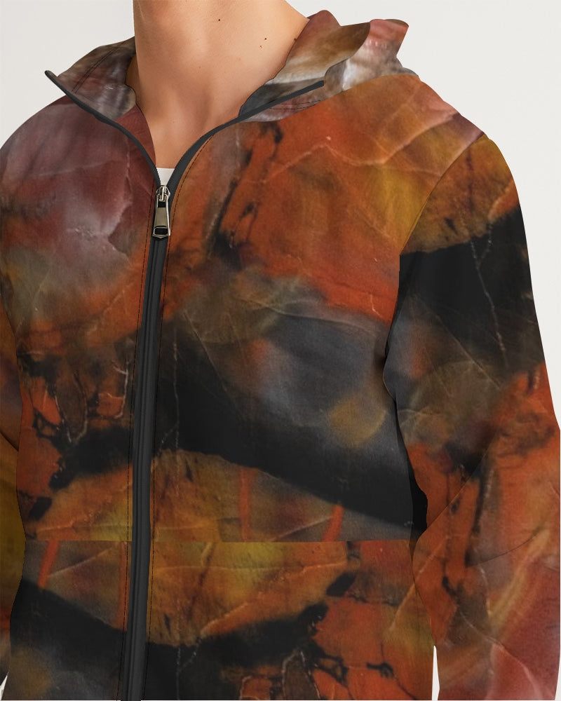 Petrified Wood Inner Transformation Men's Windbreaker