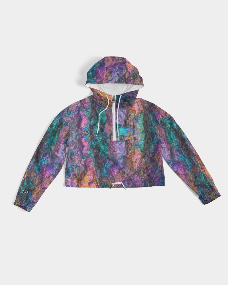 Peacock Ore Positive Directions Cropped Windbreaker