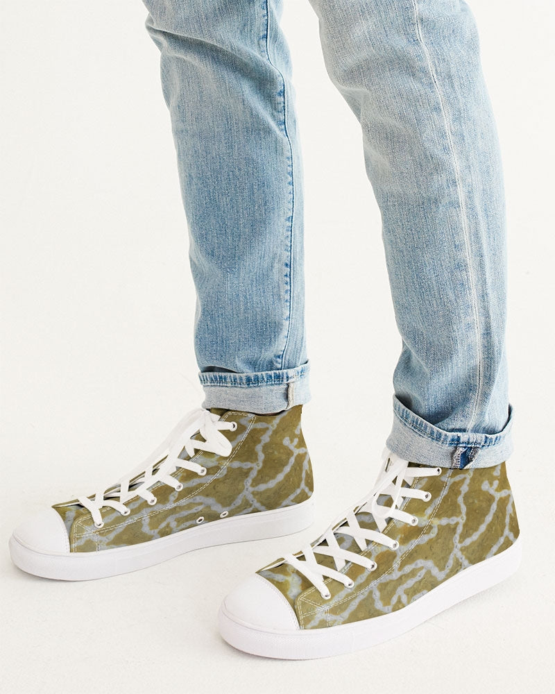 Chain Coral Men's Hightop Canvas Shoe