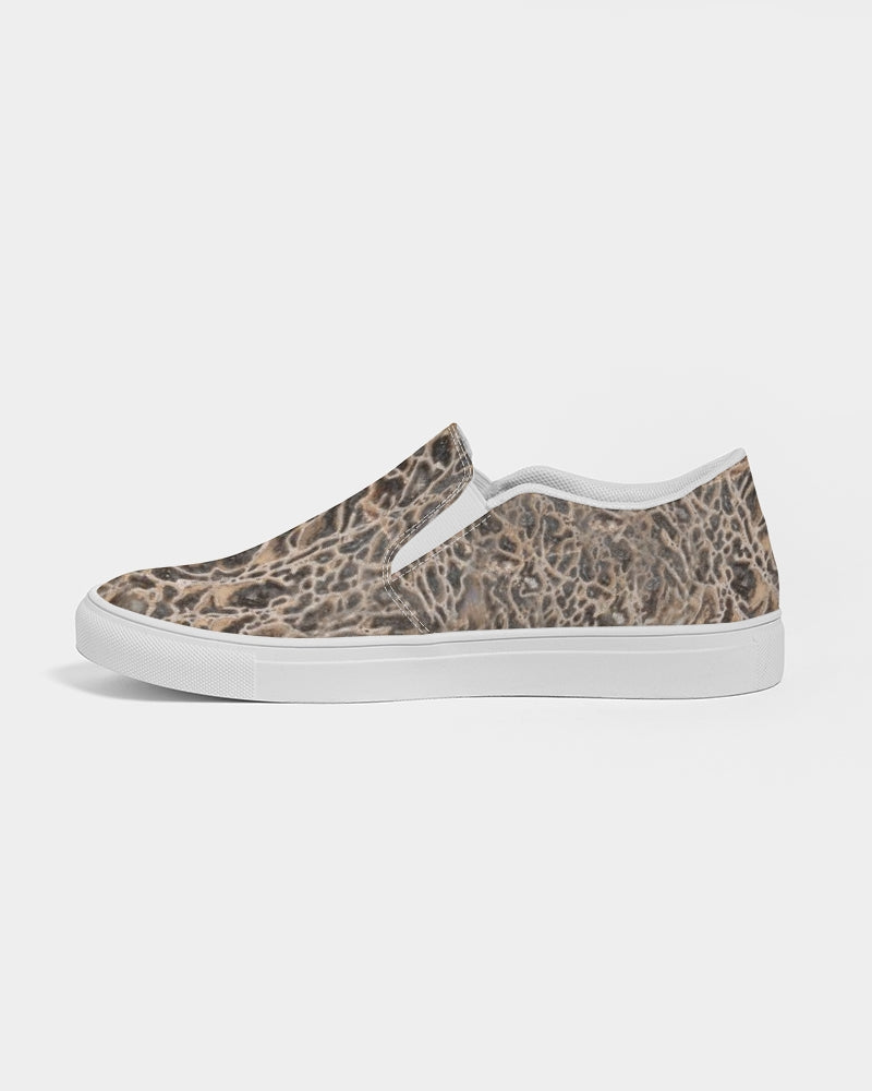 Agatized Noir Gembone Women's Slip-On Canvas Shoe