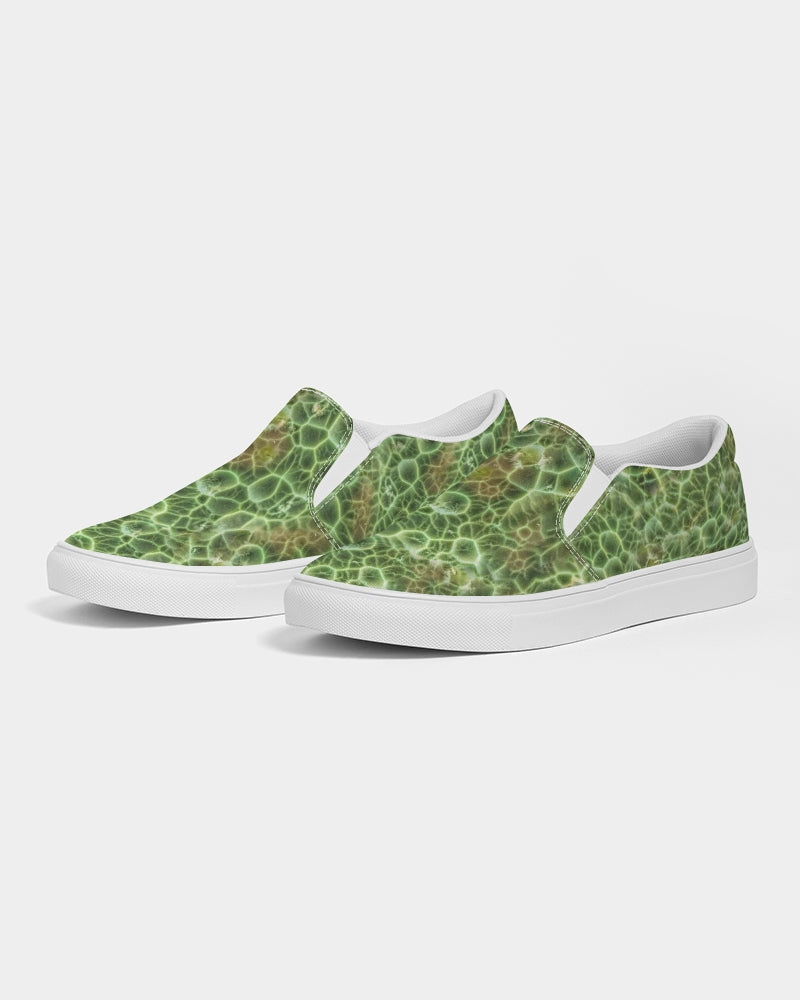 'Chlorastrolite 'Greenstone' Slip-On Canvas Shoes