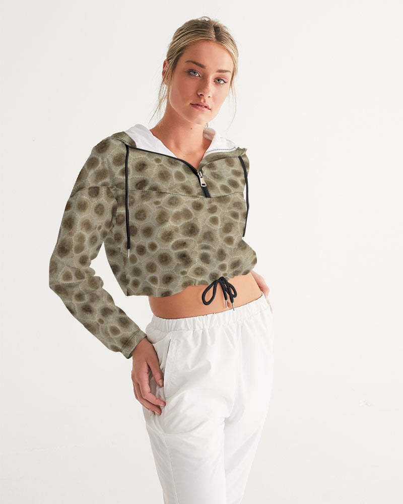 Petoskey Stone Cropped Windbreaker