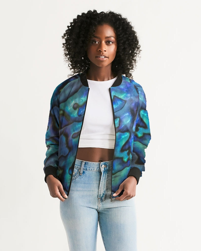 Paua Shell Treasure Women's Bomber Jacket