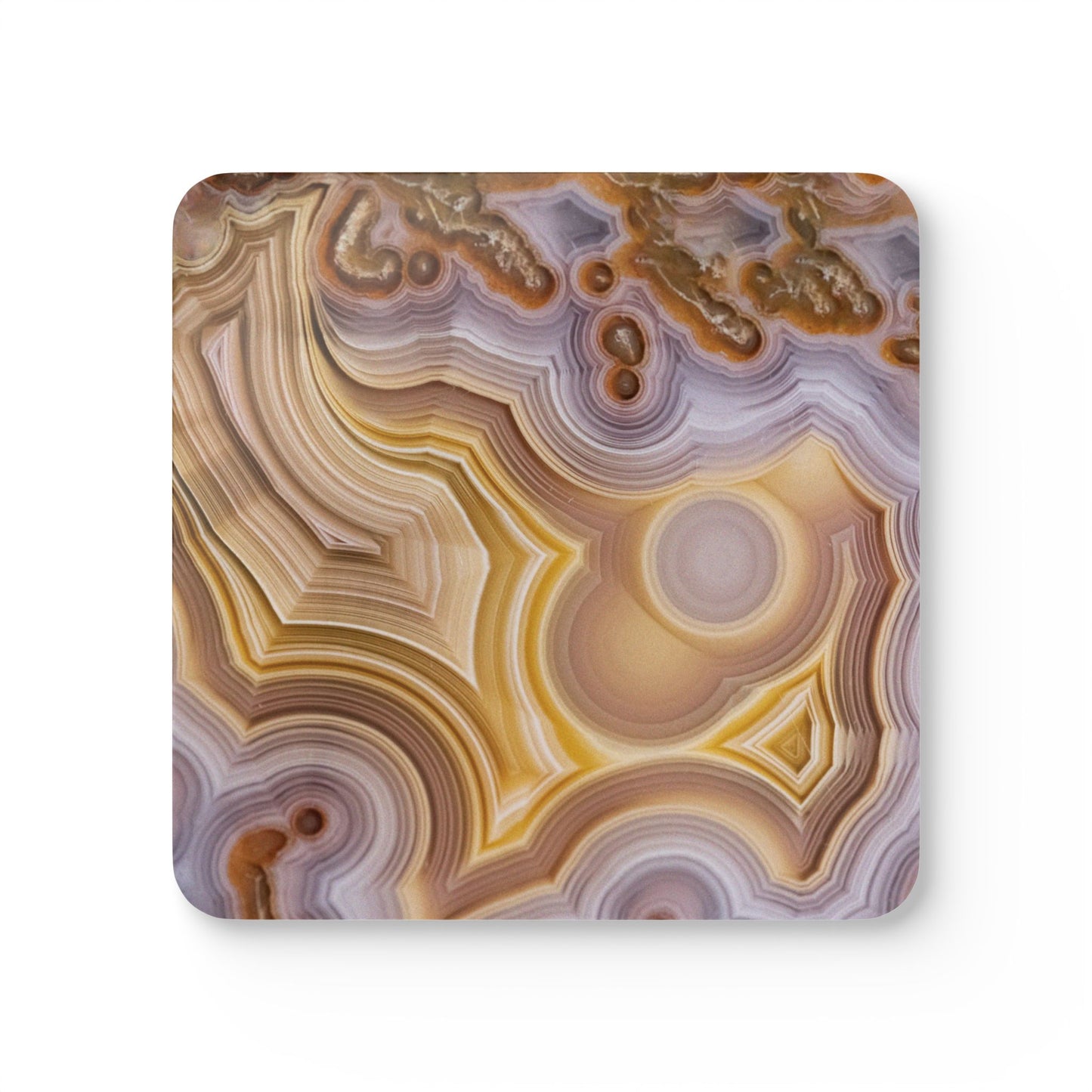 Laguna Agate Corkwood Coaster Set