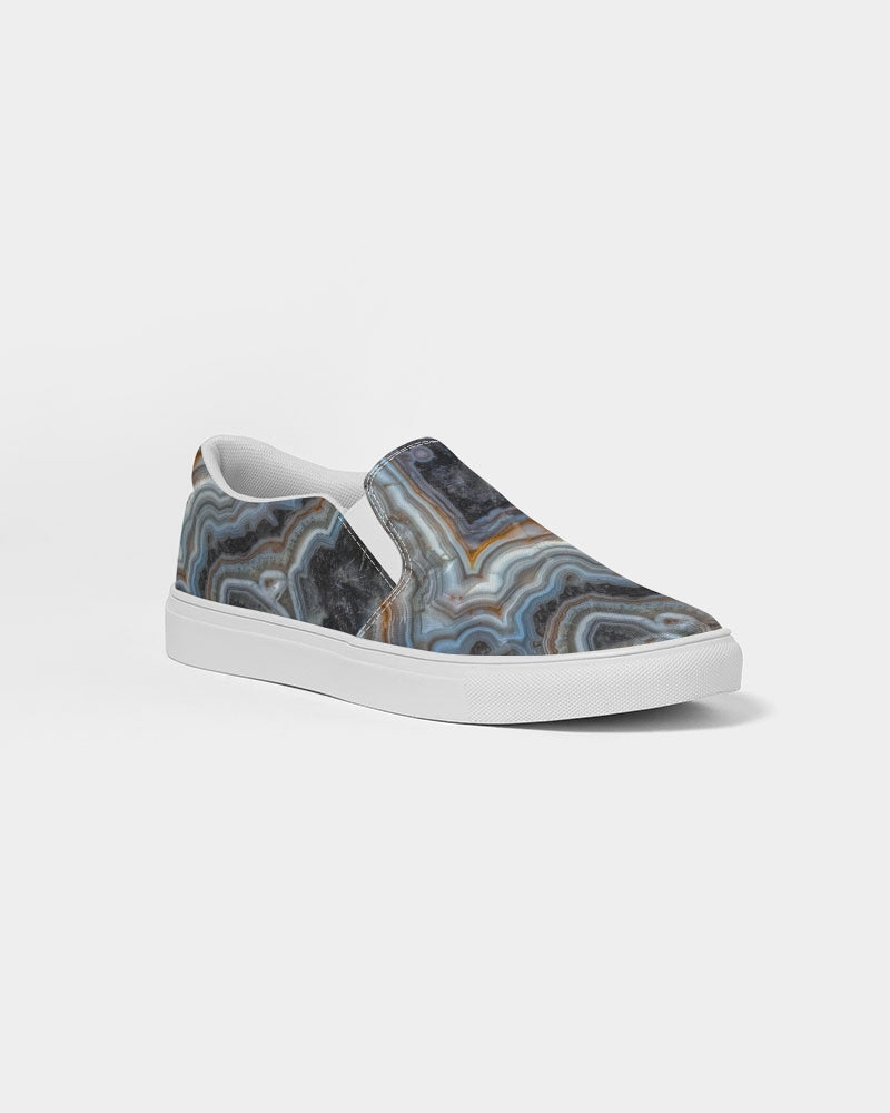 Crazy  Lace Agate Striking Beauty Women's Slip-On Canvas Shoe