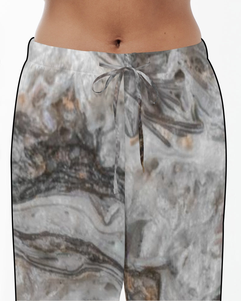 Travertine Onyx Powerful Vibrations Women's Satin Pajama Pants