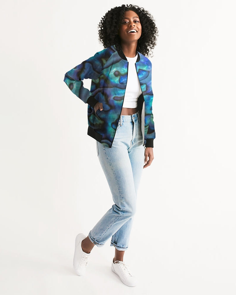 Paua Shell Treasure Women's Bomber Jacket