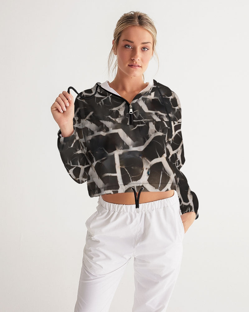 Lightning Stone Women's Cropped Windbreaker