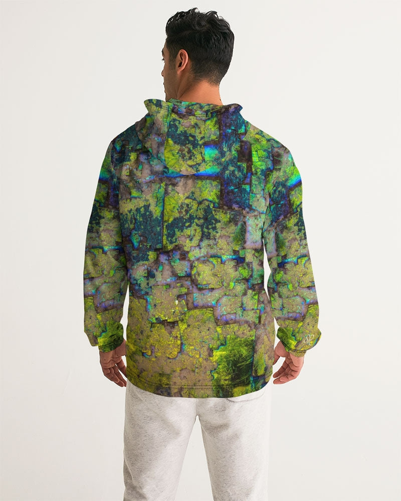 Titanium Coasted Amethyst Awakening Men's Windbreaker