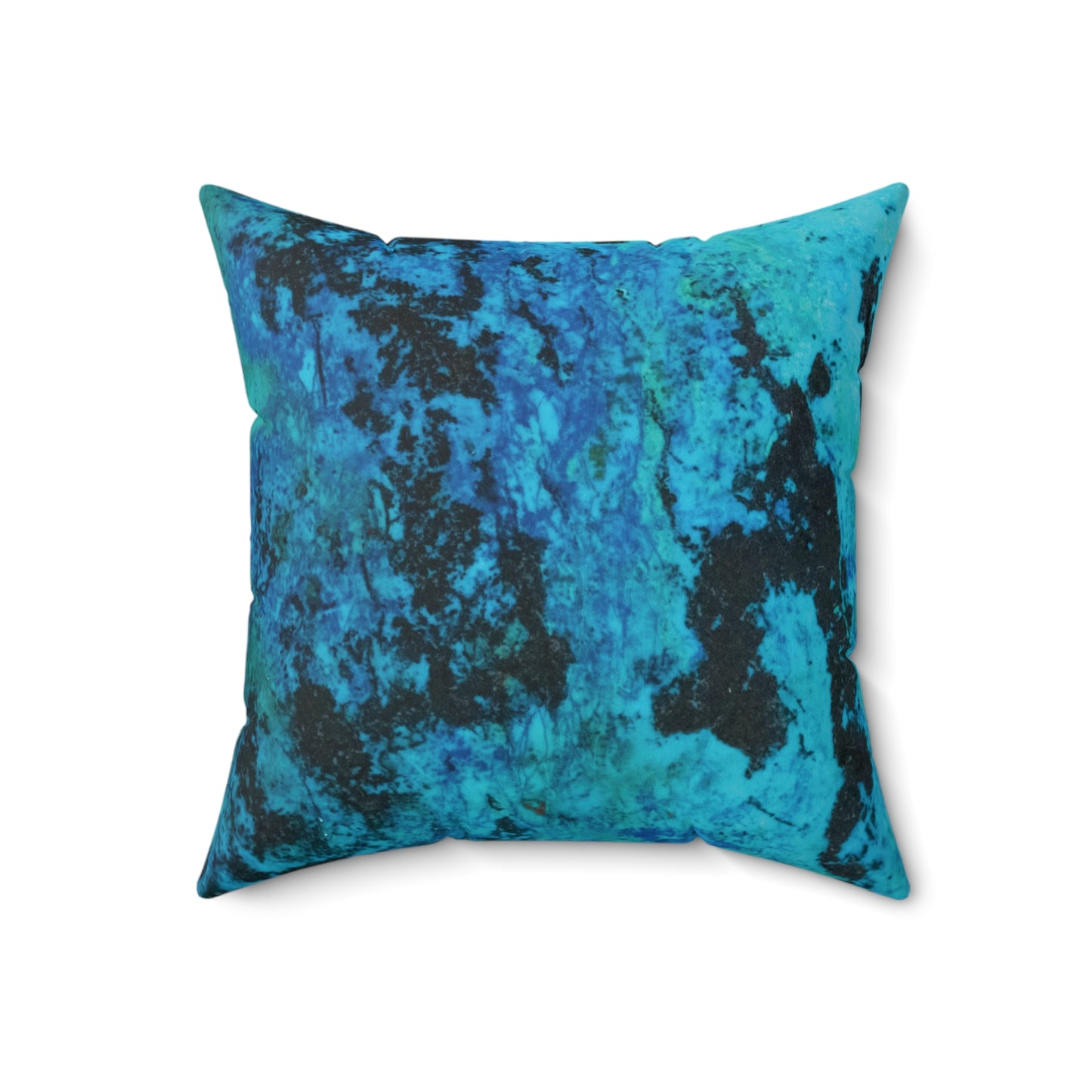 Shattuckite Spectacular Faux Suede Square Pillow