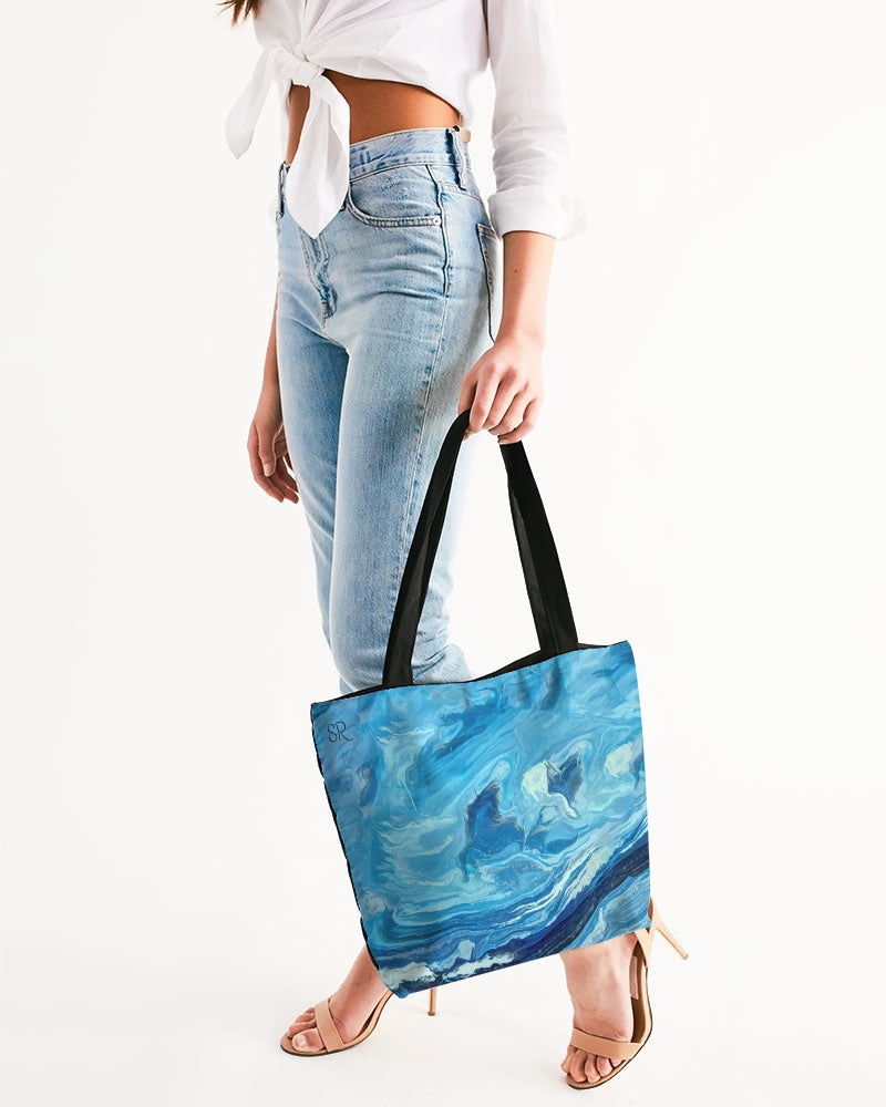 Leland Blue Treasures Canvas Zip Tote