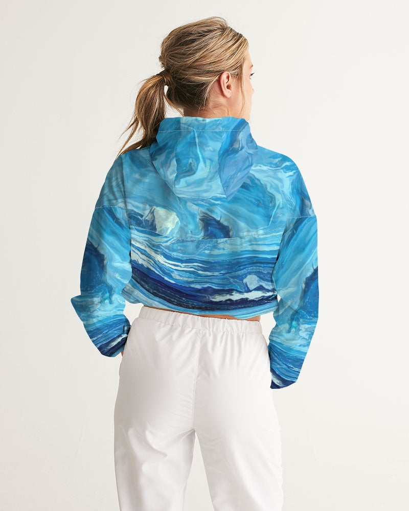 Leland Blue Treasure Women's Cropped Windbreaker