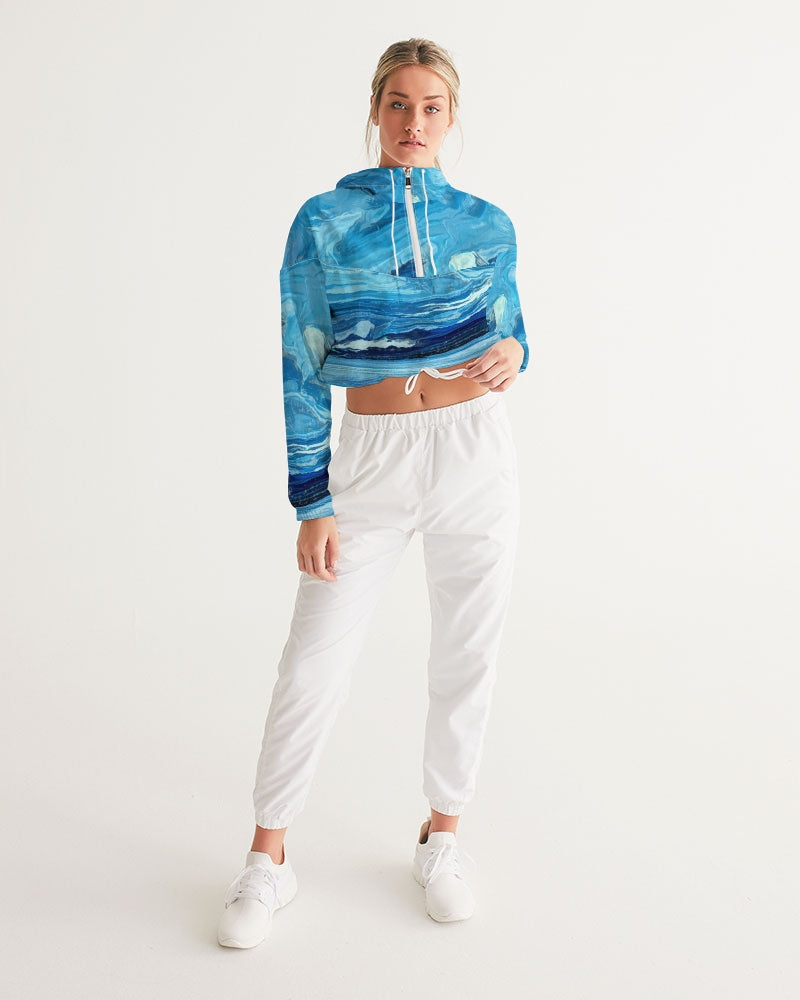 Leland Blue Treasure Women's Cropped Windbreaker