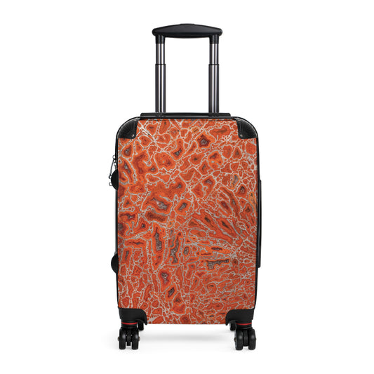 Agatized Ruby Red Gembone Luggage