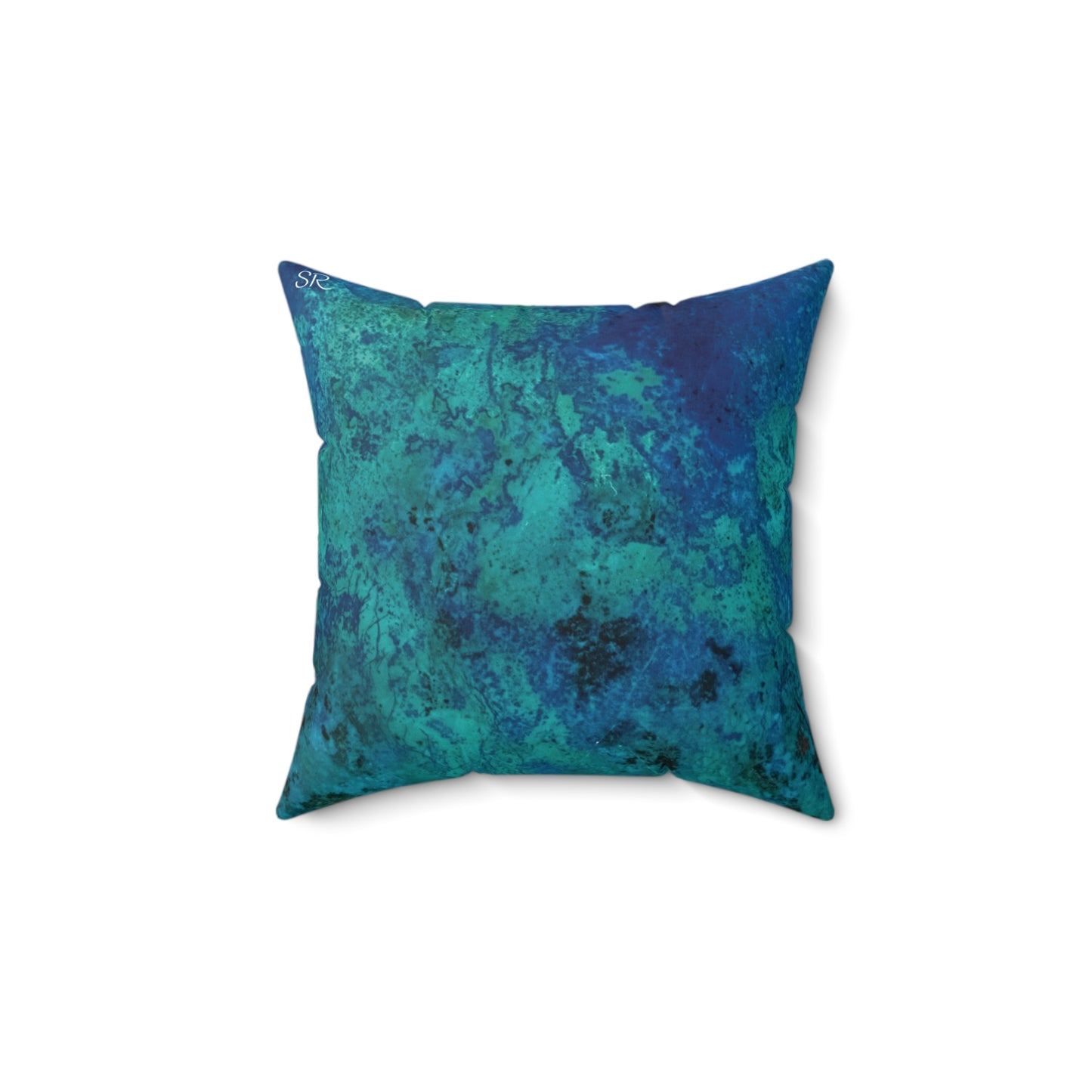 Shattuckite Spectacular Faux Suede Square Pillow