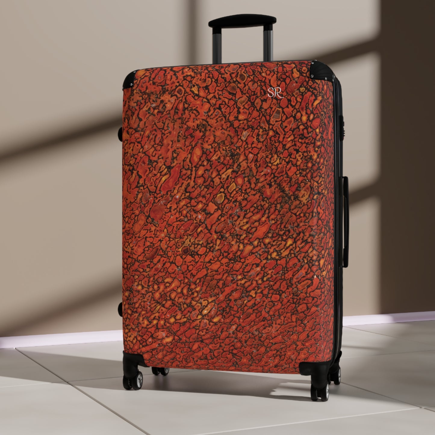 Agatized Richly Red Gembone Luggage