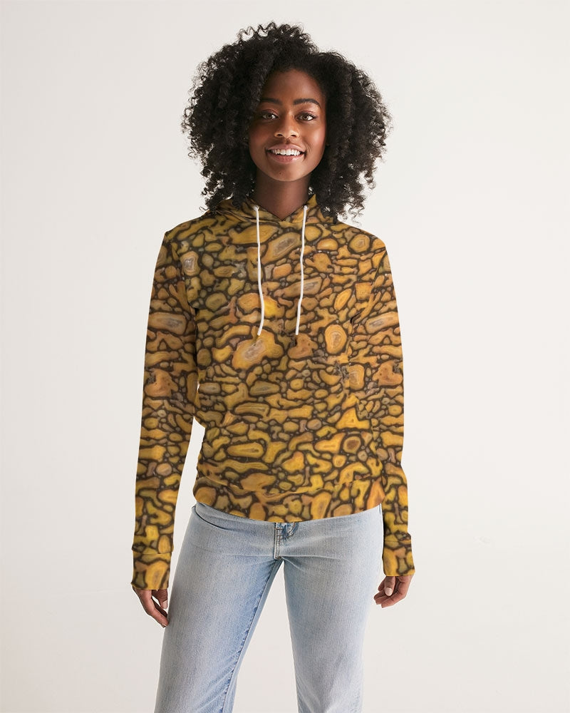 Agatized Fantasy Yellow Gembone Women's Hoodie