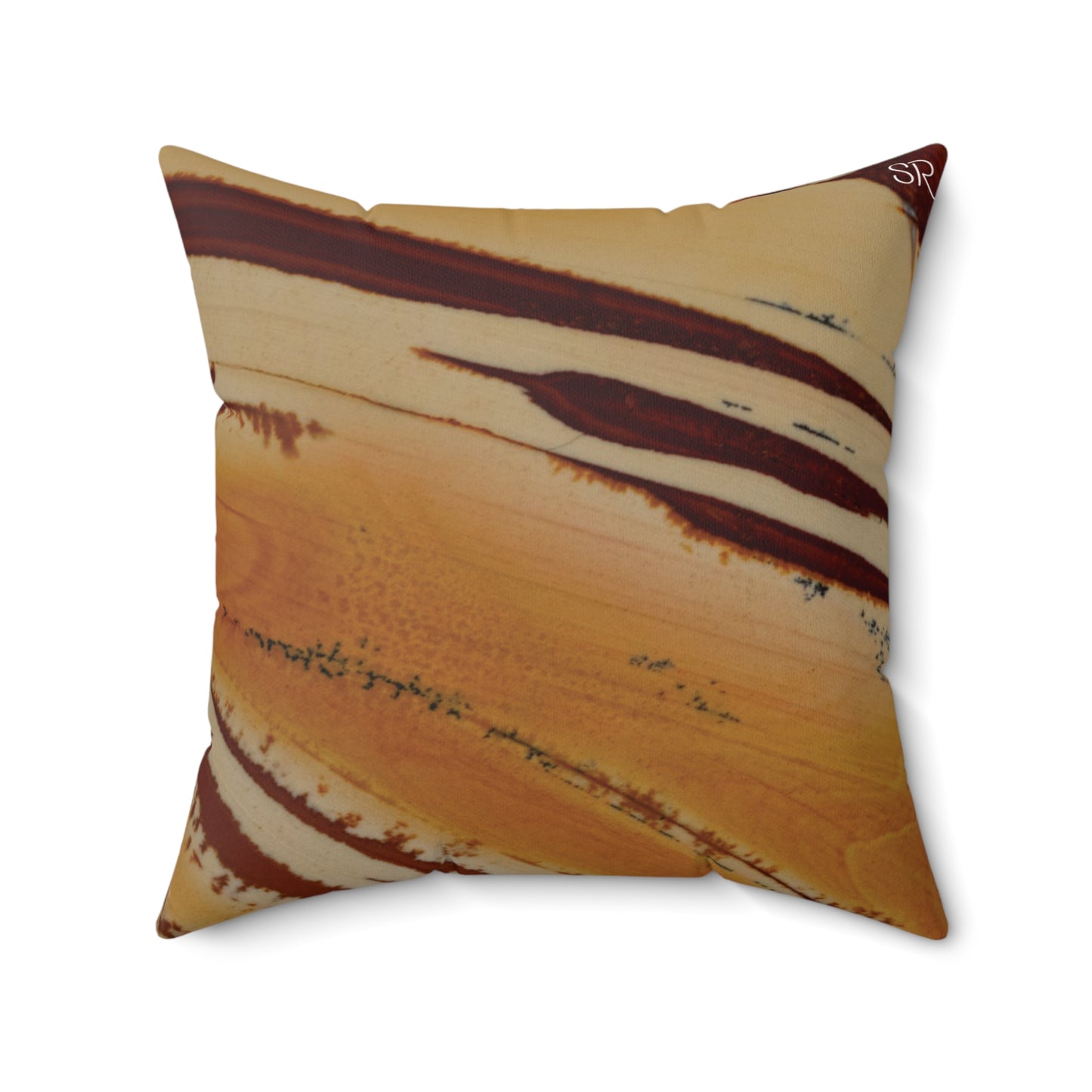 Owyhee Jasper Faux Suede Square Pillow