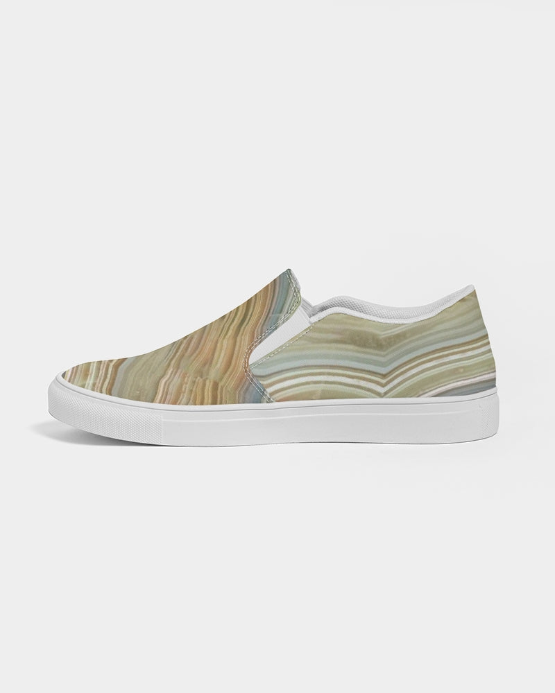 Crazy Lace Agate Joyfulness Men's Slip-On Canvas Shoe