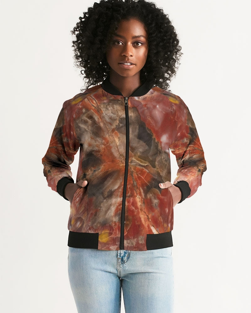 Petrified Wood Women's Bomber Jacket