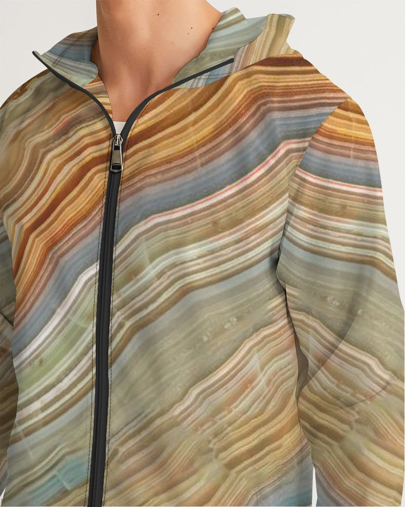 Crazy Lace Agate Joyfulness Men's Windbreaker