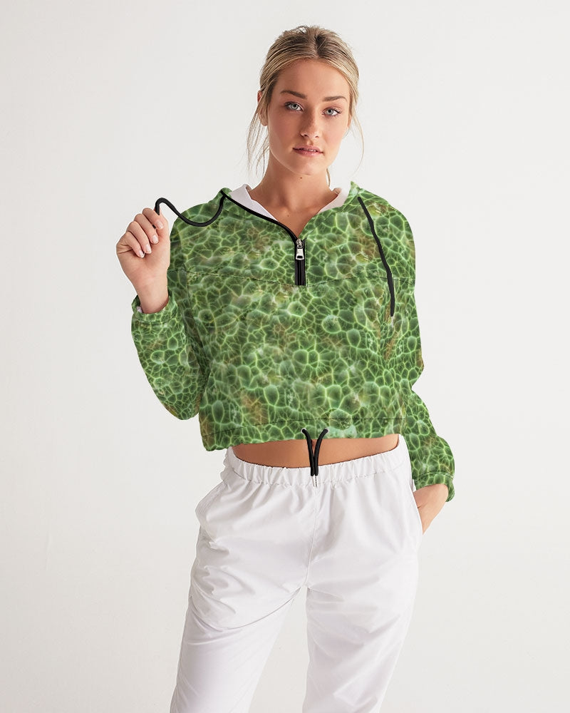 Greenstone 'Chlorastrolite' Cropped Windbreaker