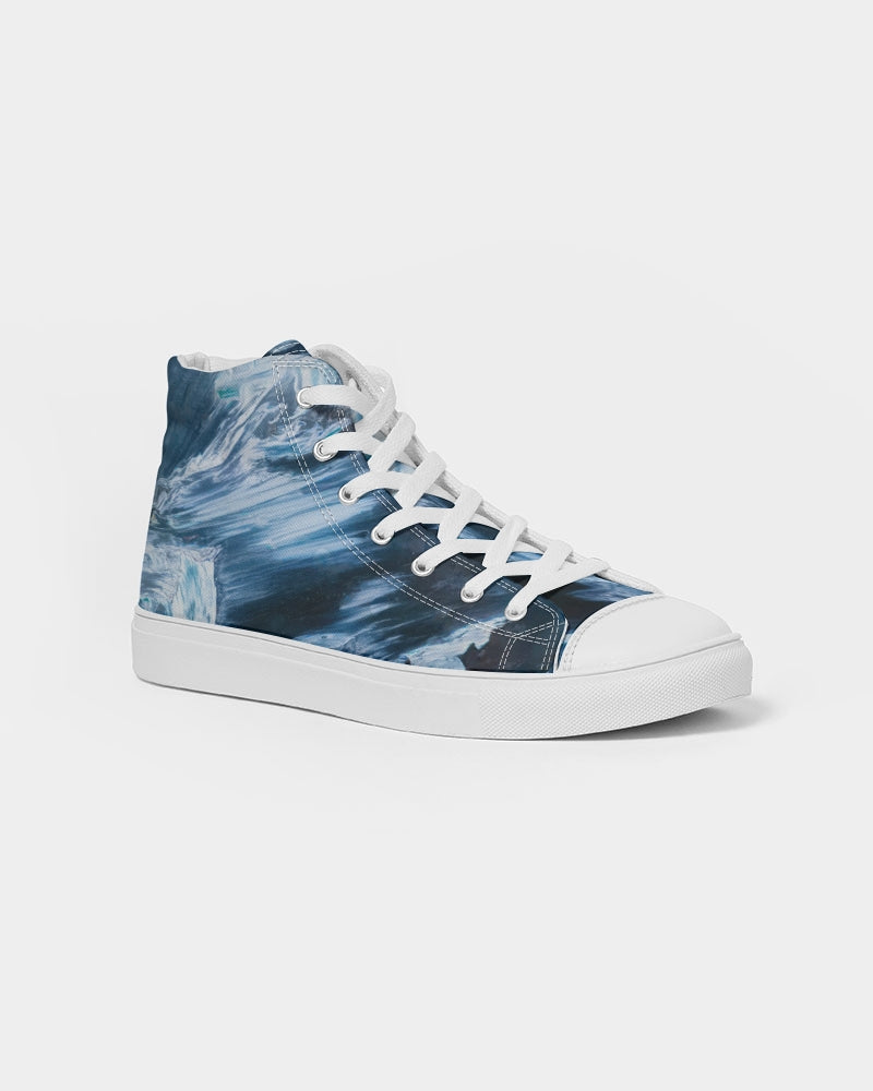 Blue Pietersite Men's Hightop Canvas Shoe