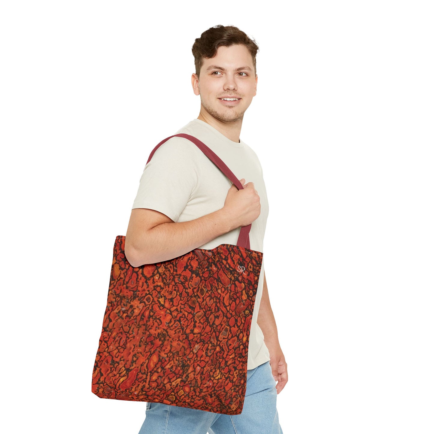 Agatized Richly Red Gembone Tote