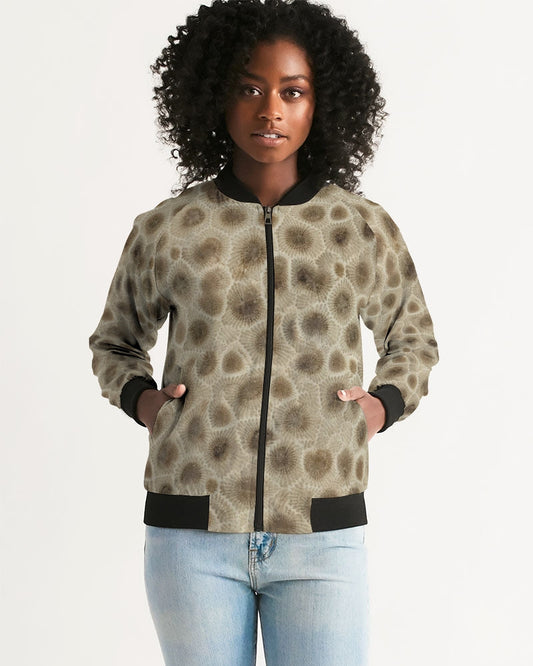 Petoskey Stone Women's All-Over Print Bomber Jacket