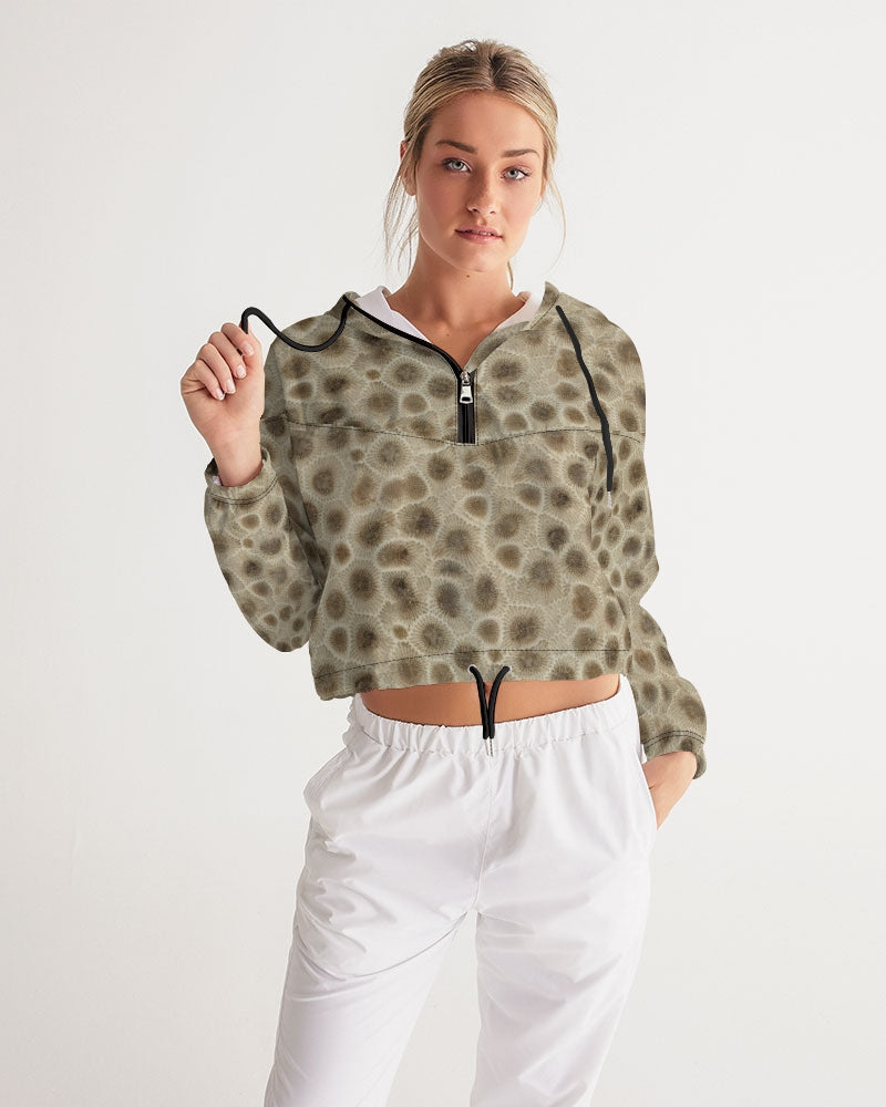 Petoskey Stone Cropped Windbreaker