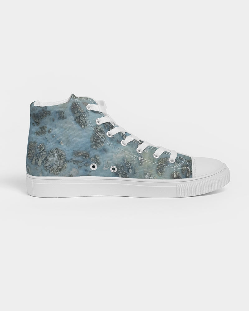 Marcasite Plume with Quartz Women's Hightop Canvas Shoe