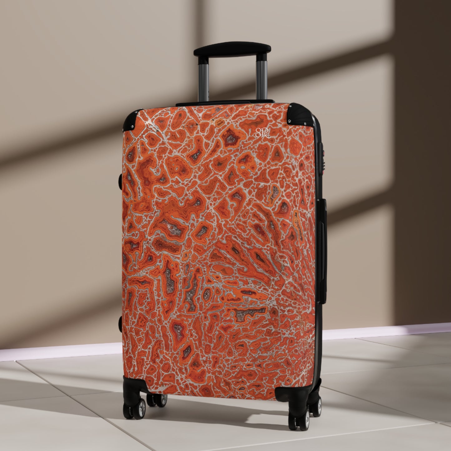 Agatized Ruby Red Gembone Luggage