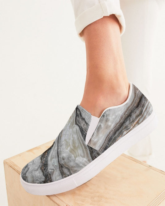 Travertine Onyx Powerful Vibrations Women's Slip-On Canvas Shoe