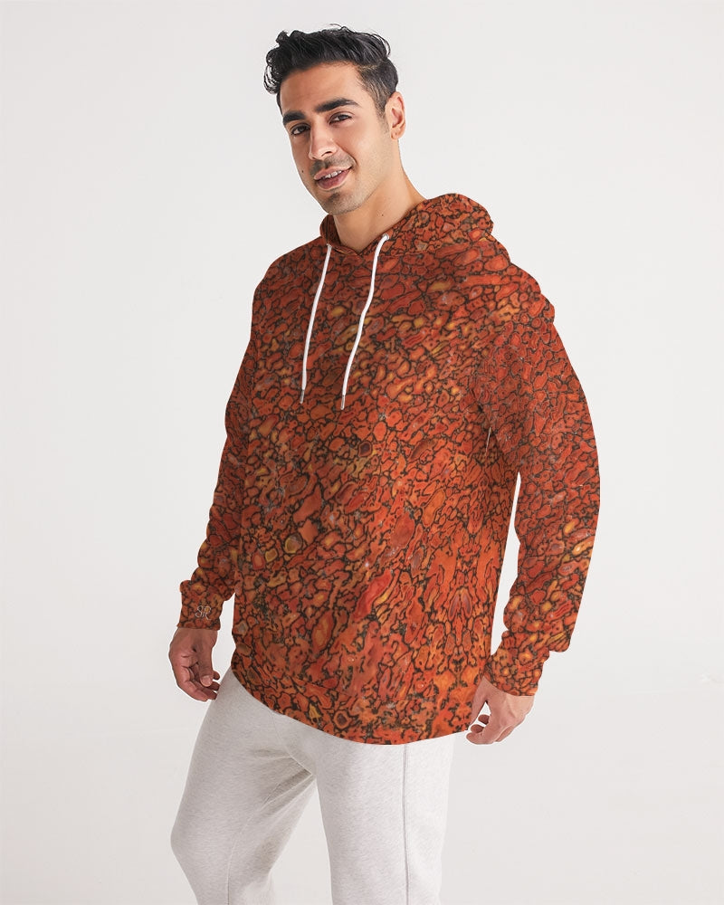 Agatized Richly Red Gembone Men's Hoodie