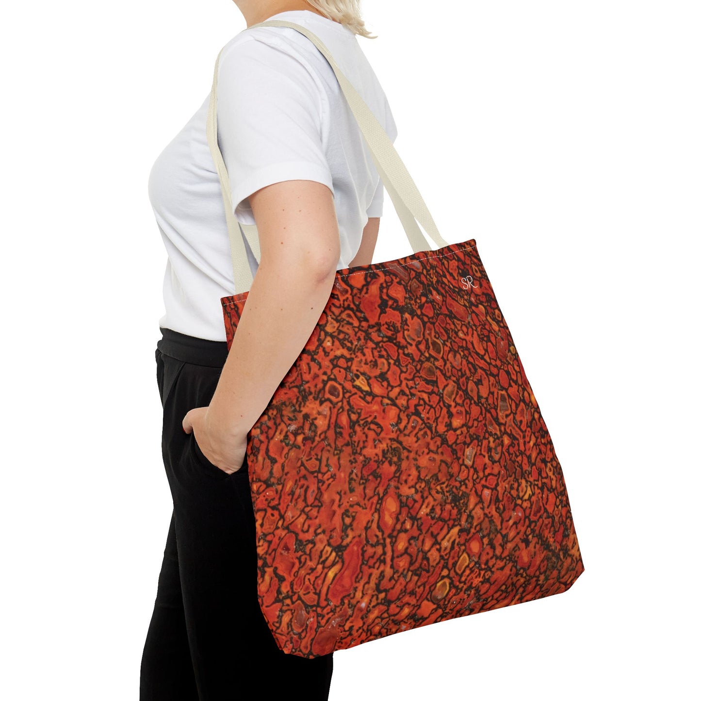 Agatized Richly Red Gembone Tote