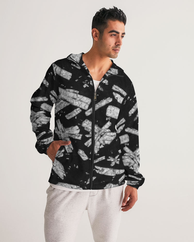 Chinese Writing Stone Life Force Men's Windbreaker