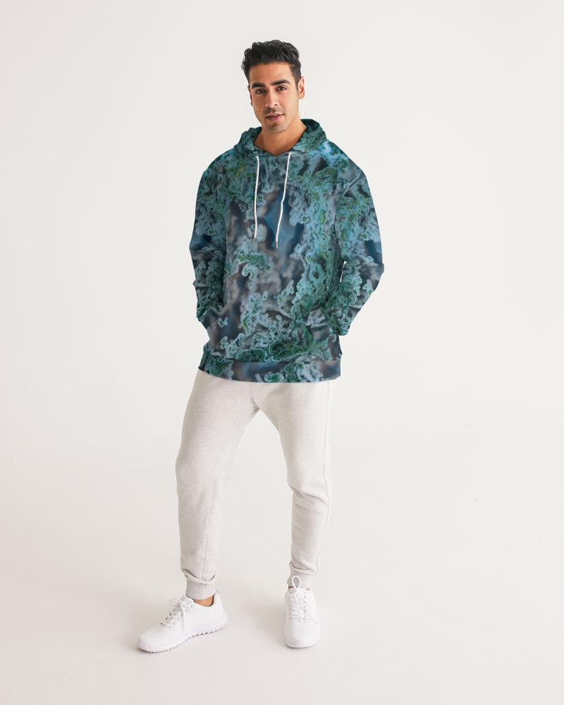 Green Moss Agate Men's Tranquility Hoodie