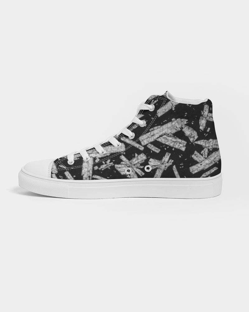 Chinese Writing Stone Life Energy Women's Hightop Canvas Shoe