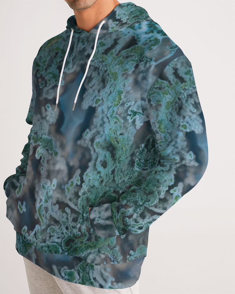 Green Moss Agate Men's Tranquility Hoodie