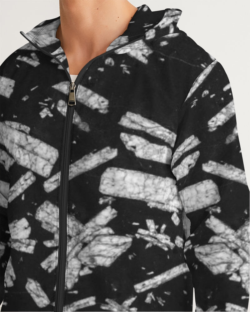 Chinese Writing Stone Life Force Men's Windbreaker