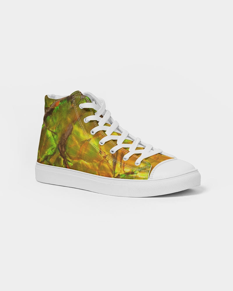 Ammolite Spiritual Growth & Energy Women's Hightop Canvas Shoe